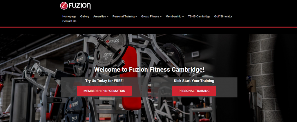 We handle Fuzion Fitness Cambridge's website maintenance, SEO, and online advertising.